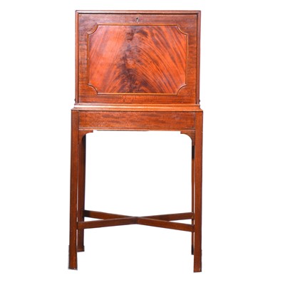 Lot 498 - Edwardian mahogany secretaire