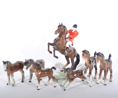 Lot 46 - Beswick model of a Huntsman on a rearing horse, 25cm