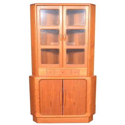 Lot 513 - Two teak full height corner wall units