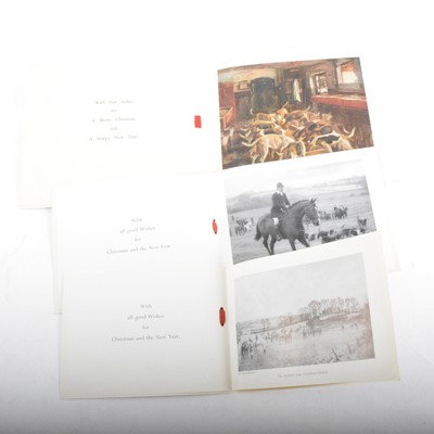 Lot 161A - A collection of Pytchley Hunt Christmas Cards and Pytchely Appeal Booklet for the New Kennels.