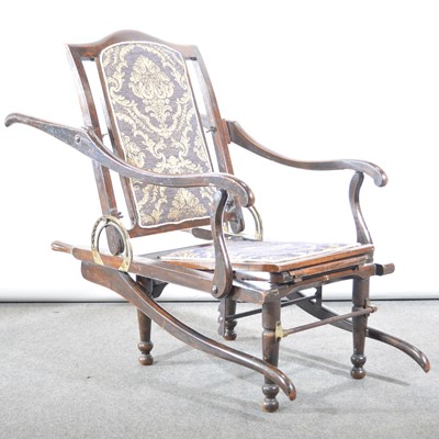 Lot 479 - Beech framed invalid chair