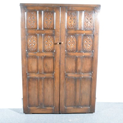 Lot 425 - 1940's oak wardrobe