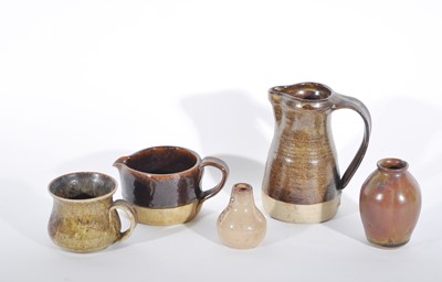 Lot 24 - A large quantity of studio pottery table ware, small vases, and other British and European pottery