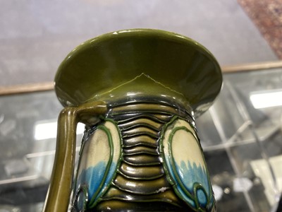 Lot 528 - A Minton's Secessionist series twin-handled vase