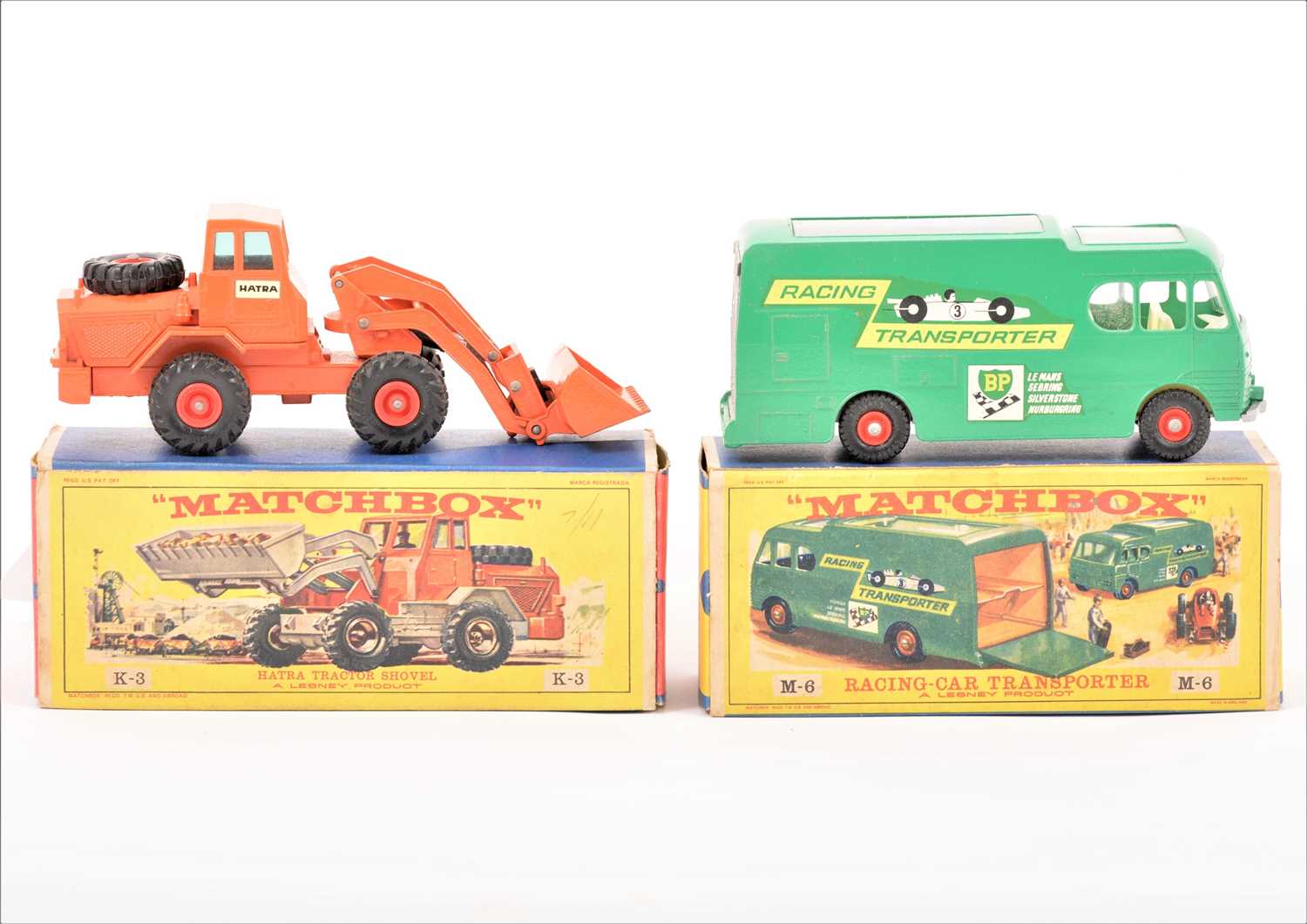 Lot 137 - Matchbox Kingsize M-6 racing car transporter,