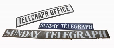 Lot 152 - Advertising: Sunday Telegraph & Times enamel signs