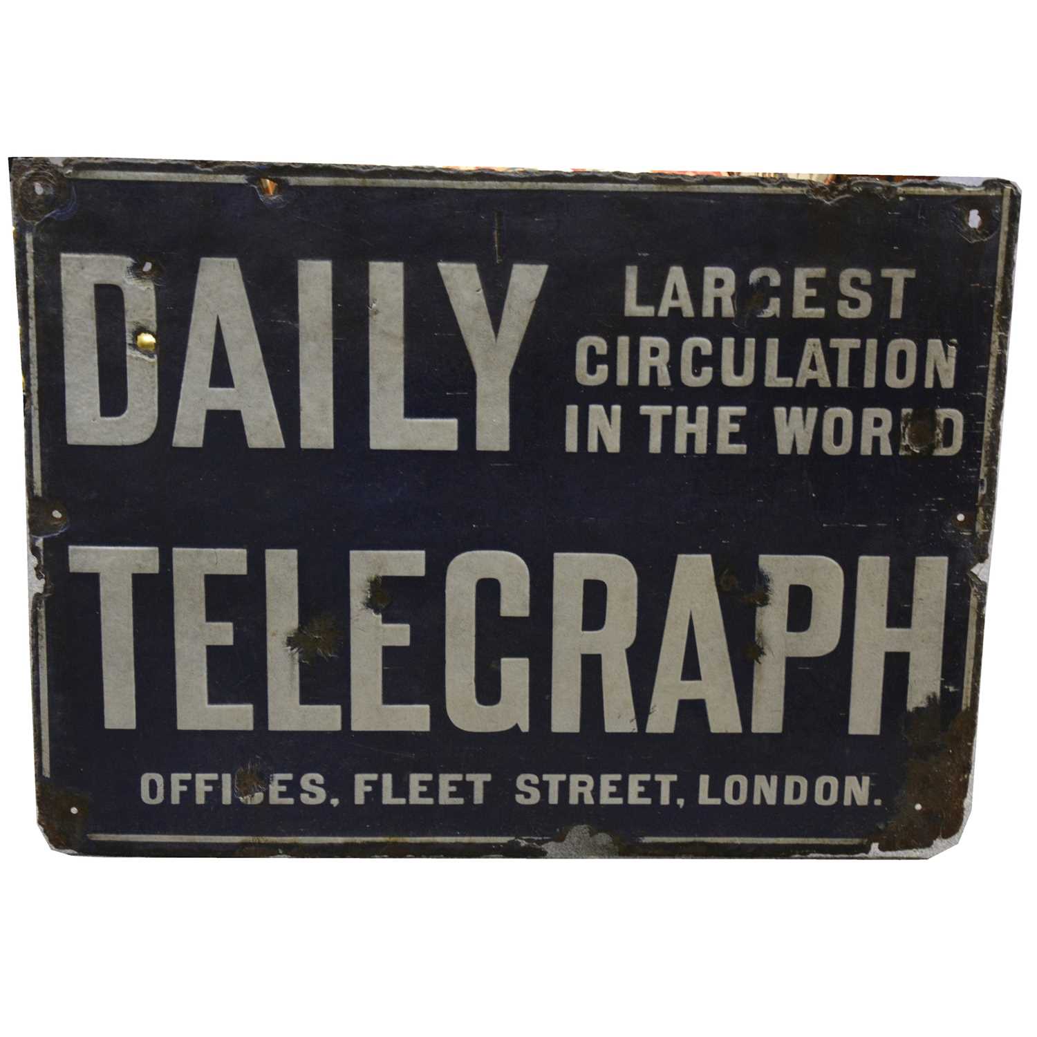 Lot 144 - Advertising: Daily Telegraph, Largest circulation in the World