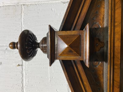 Lot 252 - A 19th Century walnut Vienna regulator floor standing clock