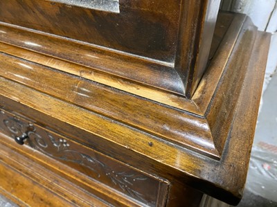 Lot 252 - A 19th Century walnut Vienna regulator floor standing clock