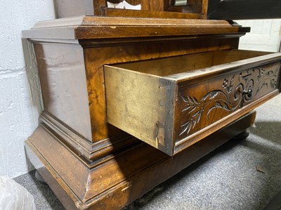 Lot 252 - A 19th Century walnut Vienna regulator floor standing clock