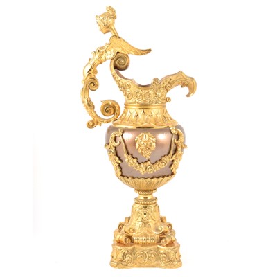 Lot 40 - A Louis Philippe style bronzed and gilt metal ornamental ewer