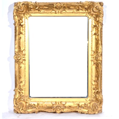 Lot 531 - Victorian wall mirror, gilt gesso frame