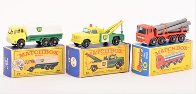 Lot 141 - Matchbox Lesney 1-75 series; three no.10. no.13 and no.25