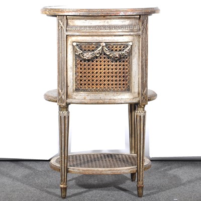 Lot 414 - A French silvered gesso bookstand