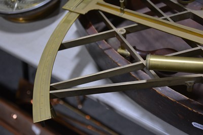 Lot 246 - A brass octant, Dolland, London