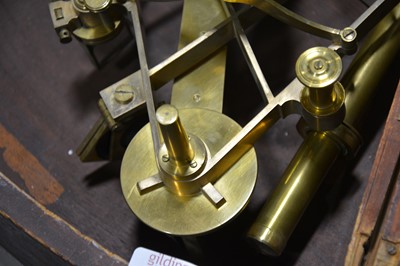 Lot 246 - A brass octant, Dolland, London