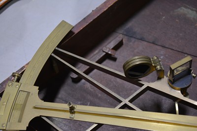 Lot 246 - A brass octant, Dolland, London