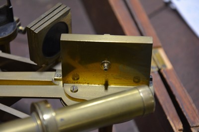 Lot 246 - A brass octant, Dolland, London