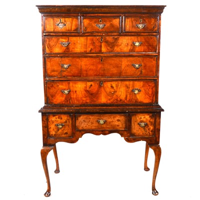 Lot 280 - A George III walnut chest on stand