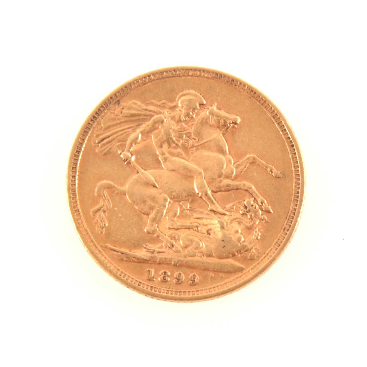 Lot 246 - A Gold Full Sovereign, Victoria Veiled Head, 1899, Melbourne Mint.