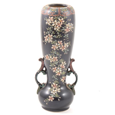 Lot 81 - A Satsuma two-handled vase