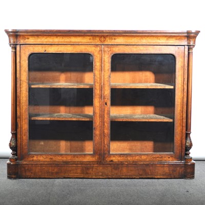 Lot 504 - Victorian burr walnut credenza