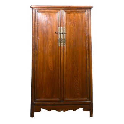 Lot 503 - Chinese elm cupboard