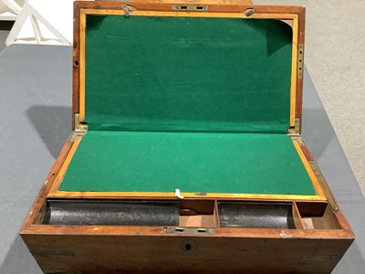 Lot 106 - Three boxes, including Tunbridge, cigar box and writing box.