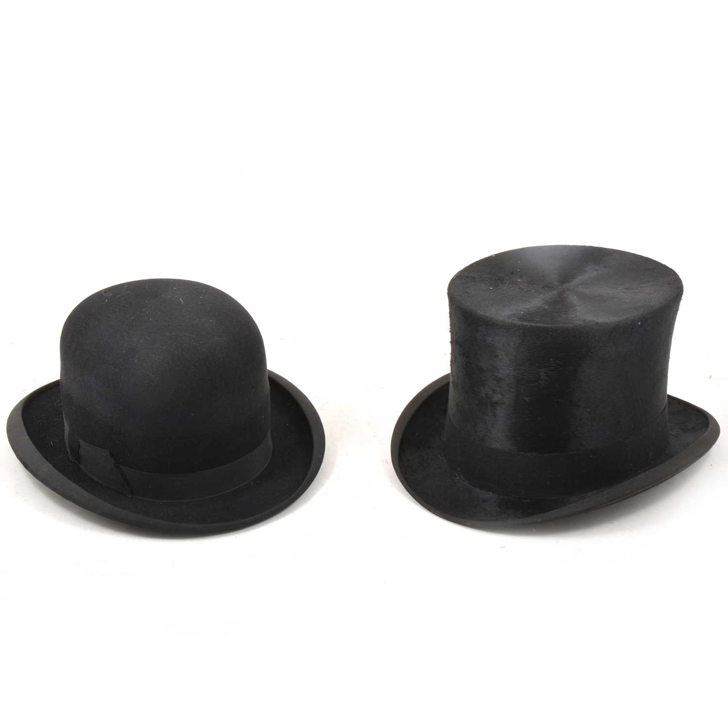 Lot 86 - A Top hat and a Bowler hat.