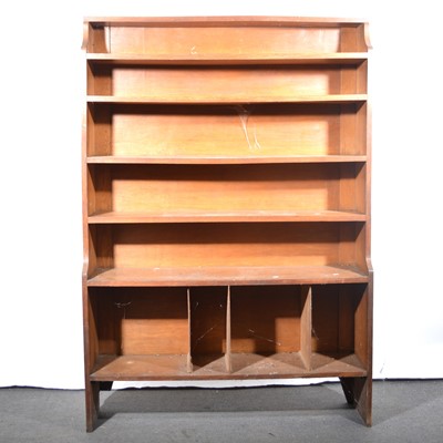 Lot 407 - An oak open bookcase.