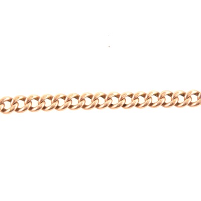 Lot 253 - A 9 carat rose gold bracelet.