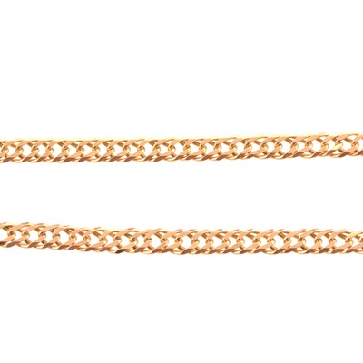 Lot 271 - A 9 carat yellow gold chain necklace.