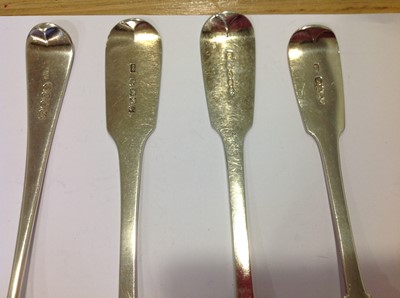 Lot 346 - Pair of Victorian silver table spoons