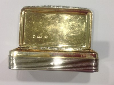 Lot 143 - A William IV silver snuff box, Nathaniel Mills, Birmingham 1834