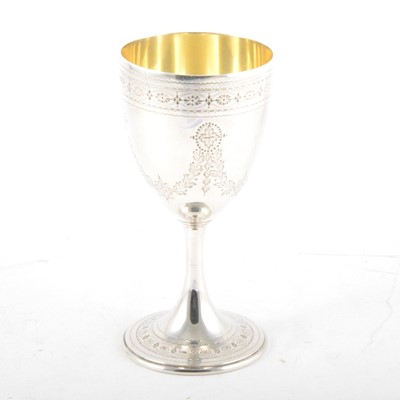 Lot 295 - Victorian silver goblet, Barnards, London, 1872