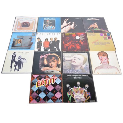 Lot 38 - Fourteen LP vinyl records; including David Bowie, Captain Beefheart, Fleetwood Mac etc