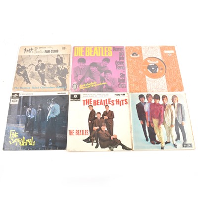 Lot 65 - Six 7" vinyl singles, including the Beatles, The Rolling Stones and The Yardbirds