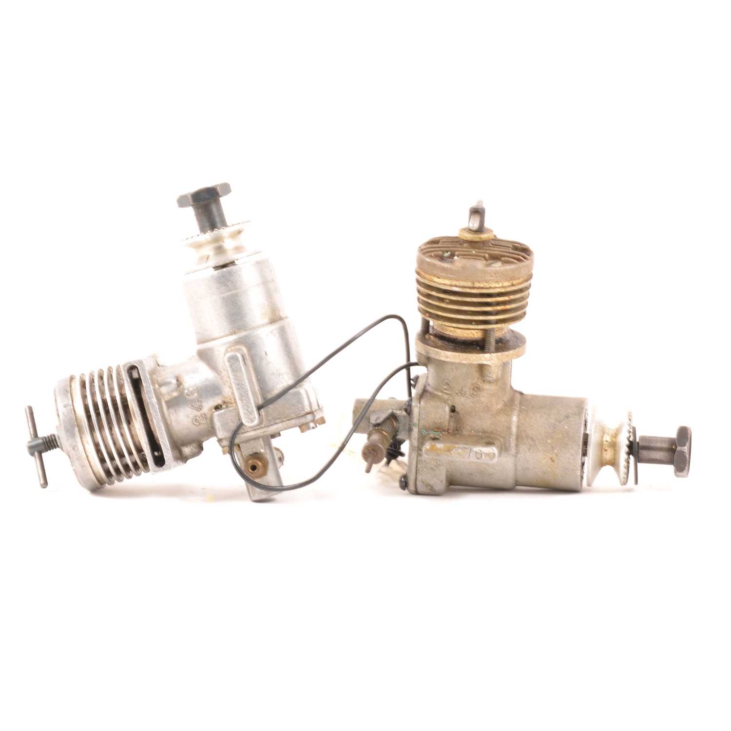 Lot 158 - 2 x ED RACERS 2.46cc diesels.
