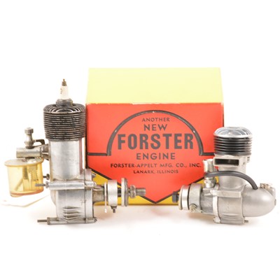 Lot 166 - FORSTER .29 SPARKIE with 2 coils, condensers,...