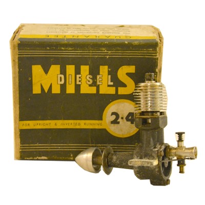 Lot 179 - MILLS 2.4cc diesel with fuel tank. NIB