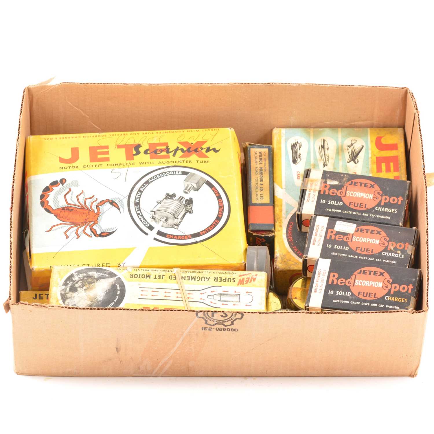 Lot 197 - JETEX SCORPION motor with 40 fuel charges, 200...