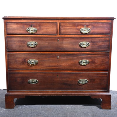 Lot 53 - A George III mahogany chest of drawers.