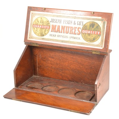 Lot 44 - A 19th Century mahogany slope top samples box