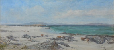 Lot 349 - William Glover - Coastal scene