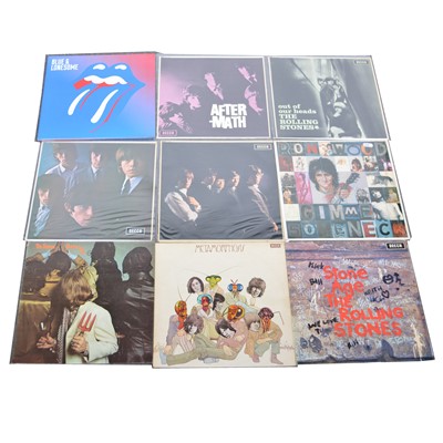 Lot 18 - The Rolling Stones; nine LP vinyl records