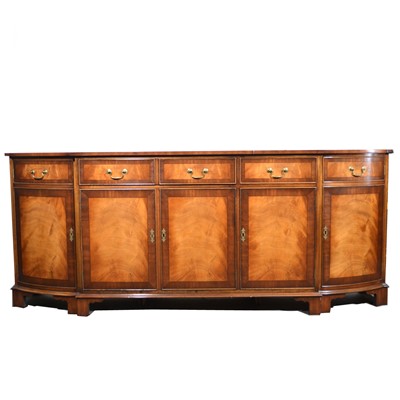 Lot 484 - Bevan & Funnell mahogany bowfront sideboard