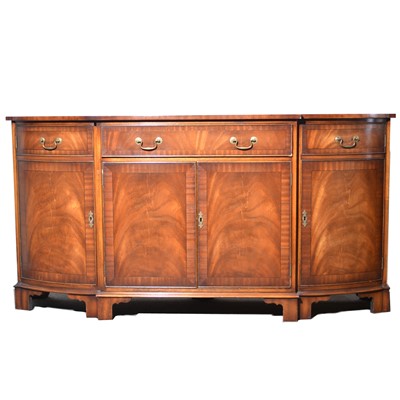 Lot 483 - Bevan & Funnell mahogany bowfront sideboard