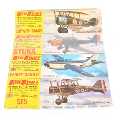 Lot 223 - 4 x KK Flying Scale rubber kits SOPWITH CARMEL...