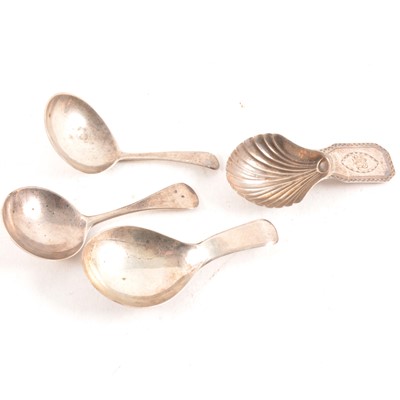 Lot 179 - Four silver caddy spoons