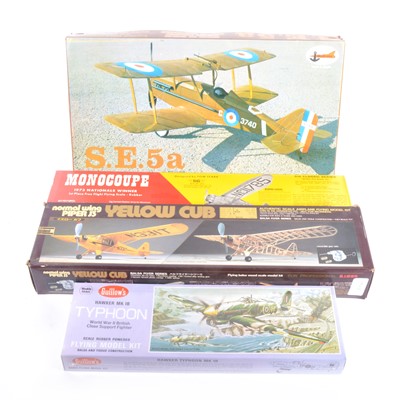 Lot 277 - 4 x Scale kits SE5A, MONOCOUPE, TYPHOON and...